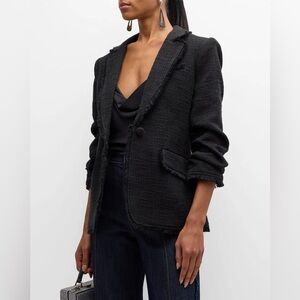 Cinq à Sept Khloe Blazer – Size 10, Black, Crepe